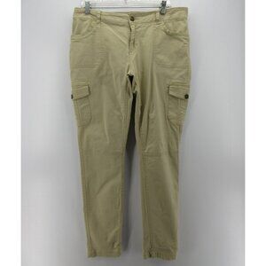 Bob Timberlake Pants 12 Khaki Cargo Utility Stretch Workwear *